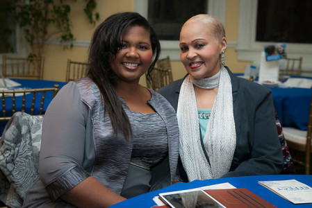 Our alumni honoree, Yasmine Arrington and her grandmother.